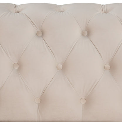 Roomfitters 41.5 Velvet Upholstered Accent Sofa Chair with Thick Removable Cushion Modern Single Couch