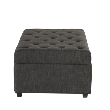 Roomfitters 49.6 Folding Ottoman Sleeper Sofa with Memory Foam Mattress and Tufted Design