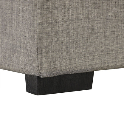 Roomfitters 49.6 Folding Ottoman Sleeper Sofa with Memory Foam Mattress and Tufted Design