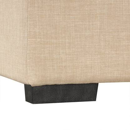 Roomfitters 49.6 Folding Ottoman Sleeper Sofa with Memory Foam Mattress and Tufted Design