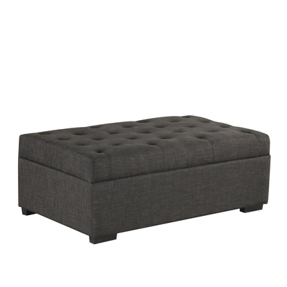 Roomfitters 49.6 Folding Ottoman Sleeper Sofa with Memory Foam Mattress and Tufted Design