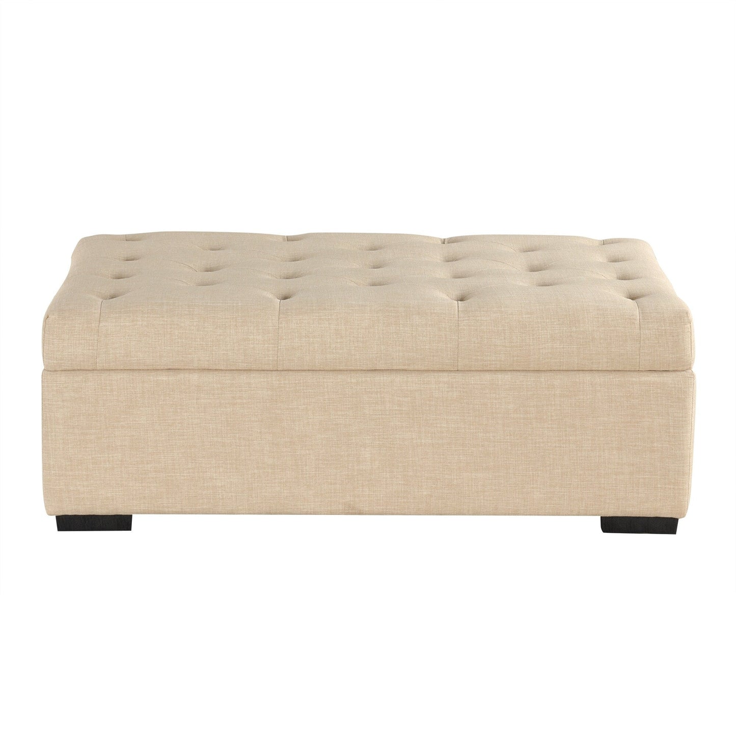 Roomfitters 49.6 Folding Ottoman Sleeper Sofa with Memory Foam Mattress and Tufted Design
