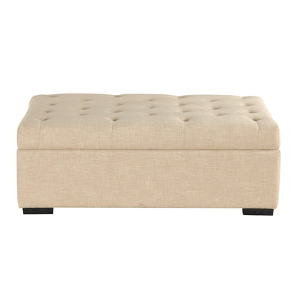 Roomfitters 49.6 Folding Ottoman Sleeper Sofa with Memory Foam Mattress and Tufted Design