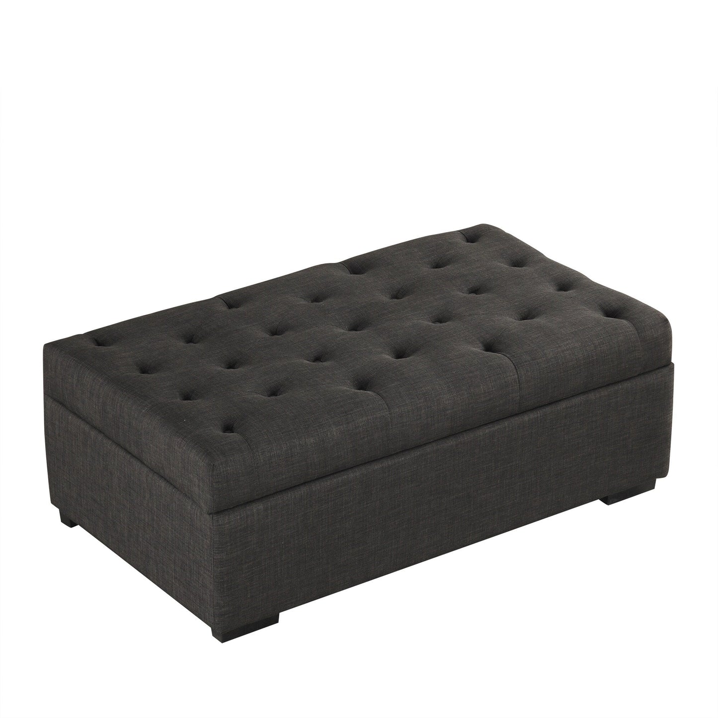 Roomfitters 49.6 Folding Ottoman Sleeper Sofa with Memory Foam Mattress and Tufted Design