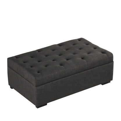 Roomfitters 49.6 Folding Ottoman Sleeper Sofa with Memory Foam Mattress and Tufted Design