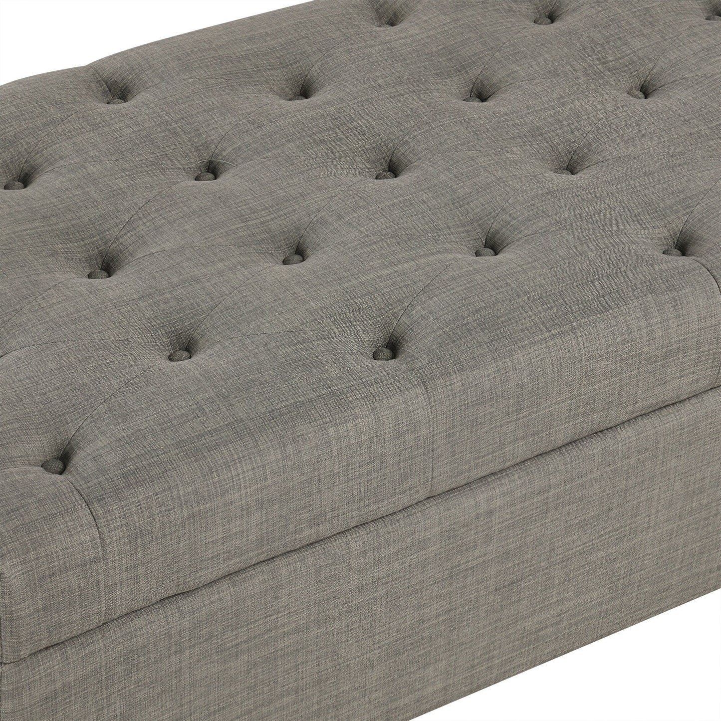 Roomfitters 49.6 Folding Ottoman Sleeper Sofa with Memory Foam Mattress and Tufted Design