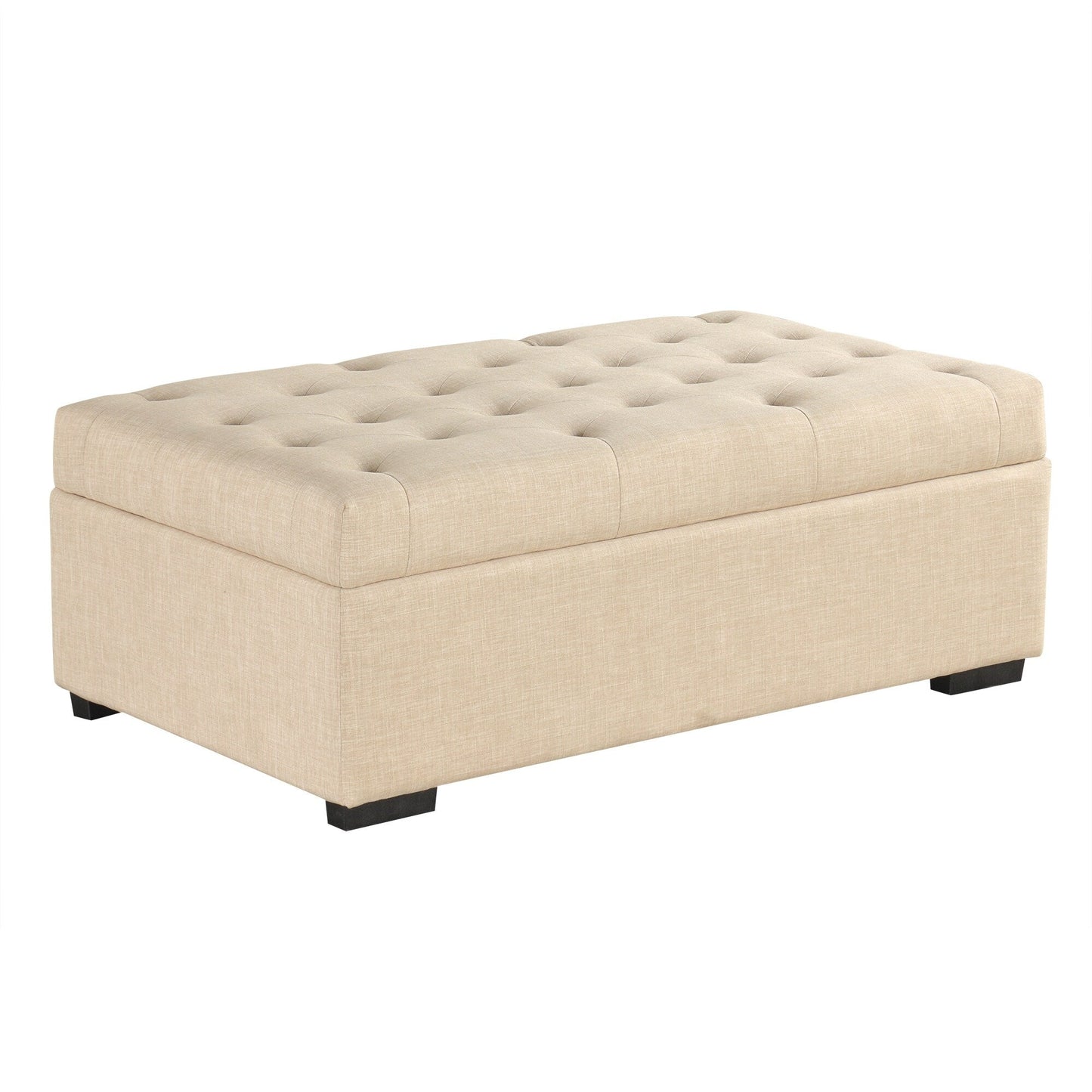 Roomfitters 49.6 Folding Ottoman Sleeper Sofa with Memory Foam Mattress and Tufted Design