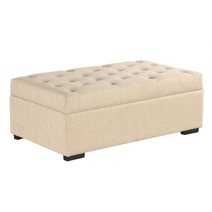 Roomfitters 49.6 Folding Ottoman Sleeper Sofa with Memory Foam Mattress and Tufted Design