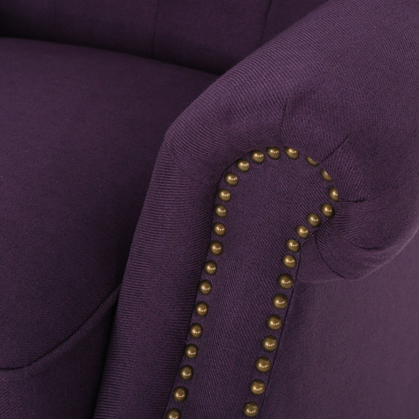 Roomfitters Accented Push Back Recliner Chair with Rolled Arms, Enjoy Cocooning Comfort