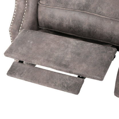 Roomfitters Accented Push Back Recliner Chair with Rolled Arms, Enjoy Cocooning Comfort