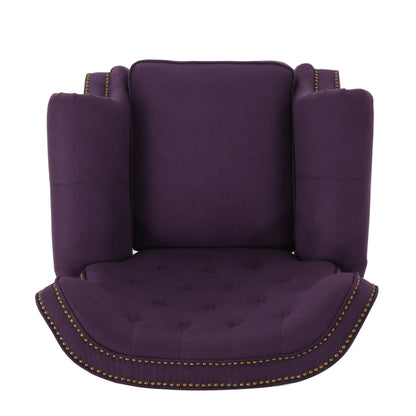 Roomfitters Accented Push Back Recliner Chair with Rolled Arms, Enjoy Cocooning Comfort