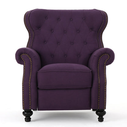 Roomfitters Accented Push Back Recliner Chair with Rolled Arms, Enjoy Cocooning Comfort