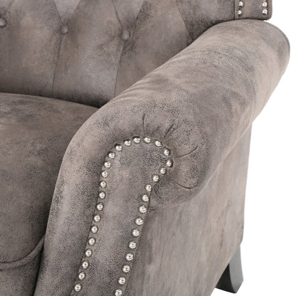 Roomfitters Accented Push Back Recliner Chair with Rolled Arms, Enjoy Cocooning Comfort