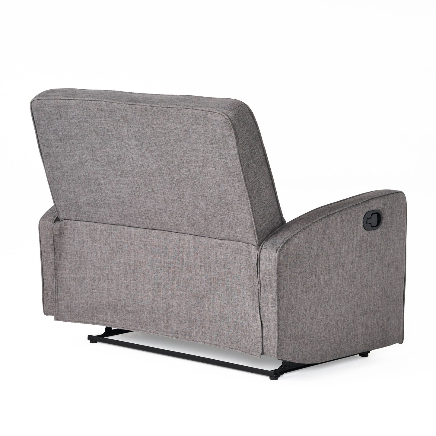Roomfitters Button-Tufted Upholstered Loveseat with Comfortable Cushions for Living Room or Bedroom, Grey
