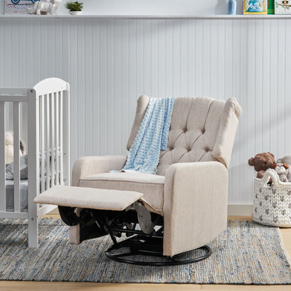 Roomfitters Classic Design, Manual Recliner Chair with 360-Degree Swivel, Relaxing Lounge Chair for Living Room