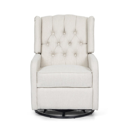Roomfitters Classic Design, Manual Recliner Chair with 360-Degree Swivel, Relaxing Lounge Chair for Living Room
