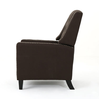 Roomfitters Classic Fabric Push Back Chair, Elegant Recliner for Living Room, Bedroom