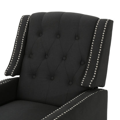 Roomfitters Classic Fabric Push Back Chair, Elegant Recliner for Living Room, Bedroom