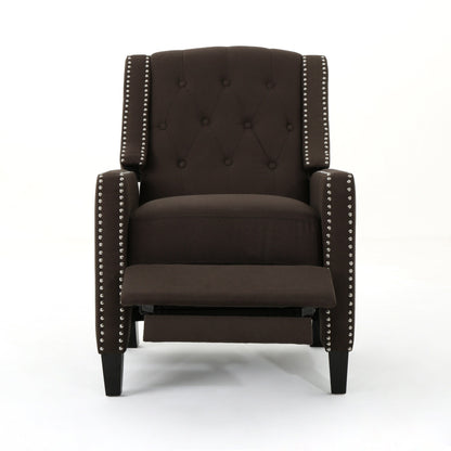 Roomfitters Classic Fabric Push Back Chair, Elegant Recliner for Living Room, Bedroom
