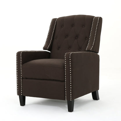 Roomfitters Classic Fabric Push Back Chair, Elegant Recliner for Living Room, Bedroom