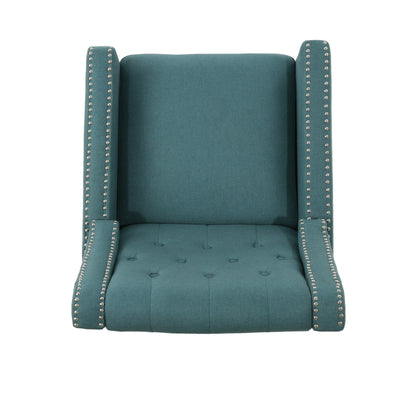 Roomfitters Classic Fabric Push Back Chair, Elegant Recliner for Living Room, Bedroom