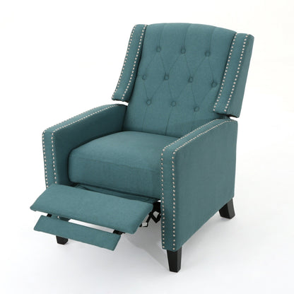 Roomfitters Classic Fabric Push Back Chair, Elegant Recliner for Living Room, Bedroom