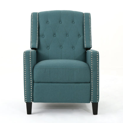 Roomfitters Classic Fabric Push Back Chair, Elegant Recliner for Living Room, Bedroom