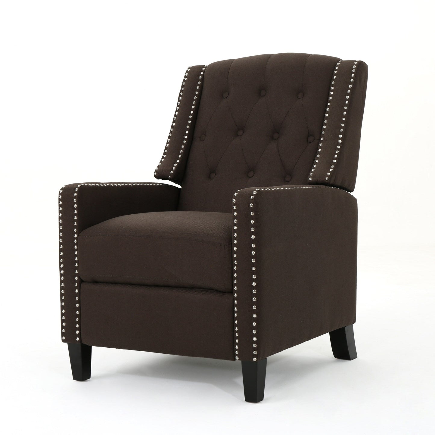 Roomfitters Classic Fabric Push Back Chair, Elegant Recliner for Living Room, Bedroom
