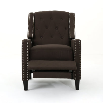 Roomfitters Classic Fabric Push Back Chair, Elegant Recliner for Living Room, Bedroom