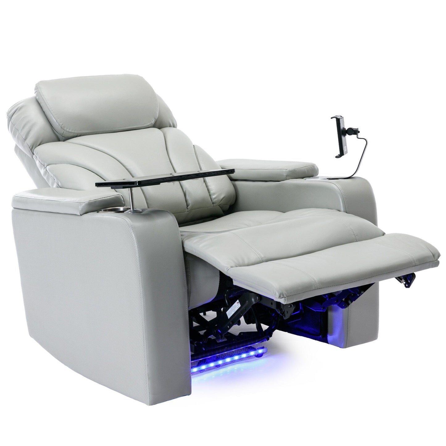 Roomfitters Electric Power Motion Recliner with USB Port, Hidden Arm Storage, Cup Holder, and Bluetooth Speaker