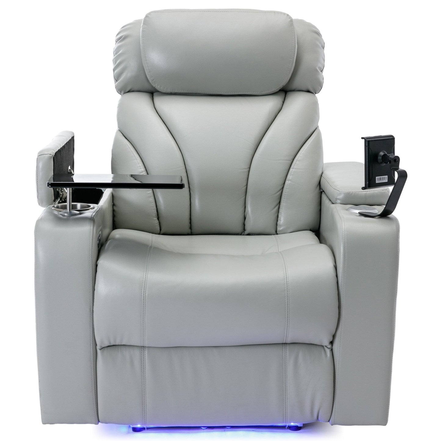 Roomfitters Electric Power Motion Recliner with USB Port, Hidden Arm Storage, Cup Holder, and Bluetooth Speaker