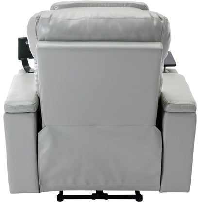 Roomfitters Electric Power Motion Recliner with USB Port, Hidden Arm Storage, Cup Holder, and Bluetooth Speaker