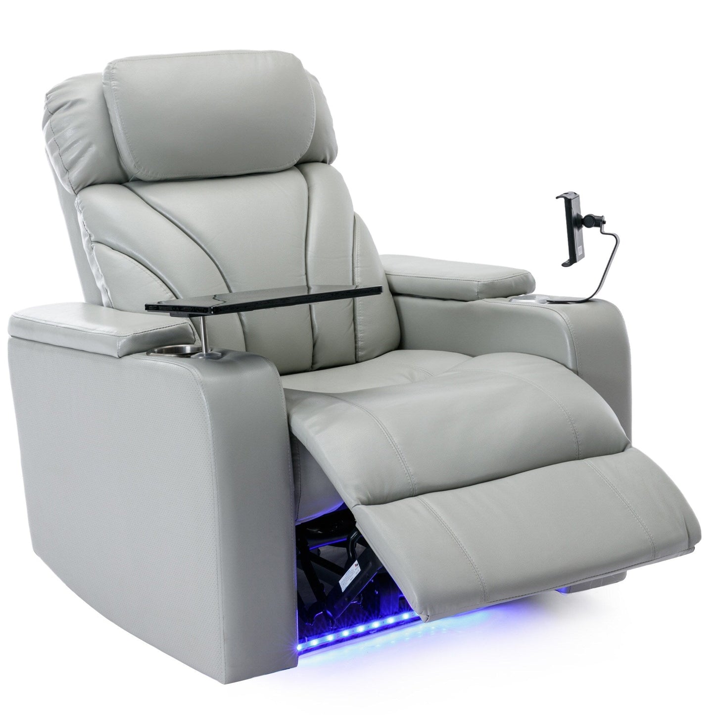 Roomfitters Electric Power Motion Recliner with USB Port, Hidden Arm Storage, Cup Holder, and Bluetooth Speaker