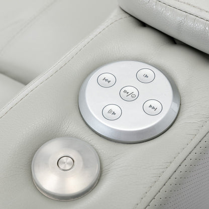 Roomfitters Electric Power Motion Recliner with USB Port, Hidden Arm Storage, Cup Holder, and Bluetooth Speaker