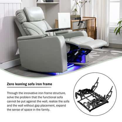 Roomfitters Electric Power Motion Recliner with USB Port, Hidden Arm Storage, Cup Holder, and Bluetooth Speaker