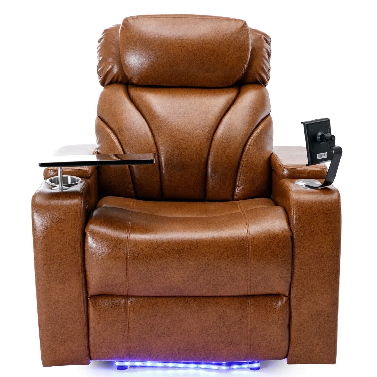 Roomfitters Electric Power Motion Recliner with USB Port, Hidden Arm Storage, Cup Holder, and Bluetooth Speaker