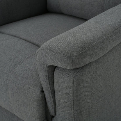 Roomfitters Fabric Glider Recliner with Swivel, Manual Reclining Chair