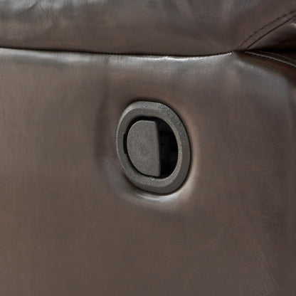 Roomfitters Fabric Glider Recliner with Swivel, Manual Reclining Chair
