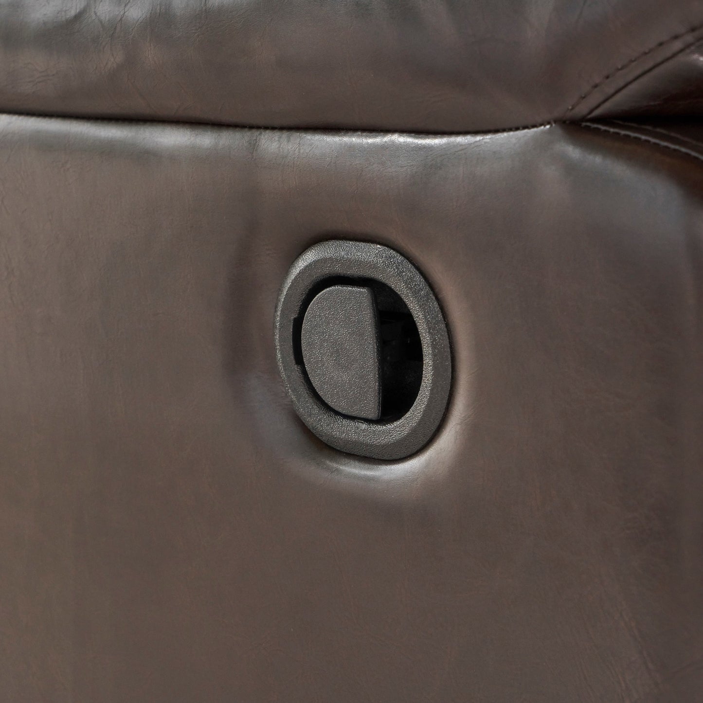 Roomfitters Fabric Glider Recliner with Swivel, Manual Reclining Chair