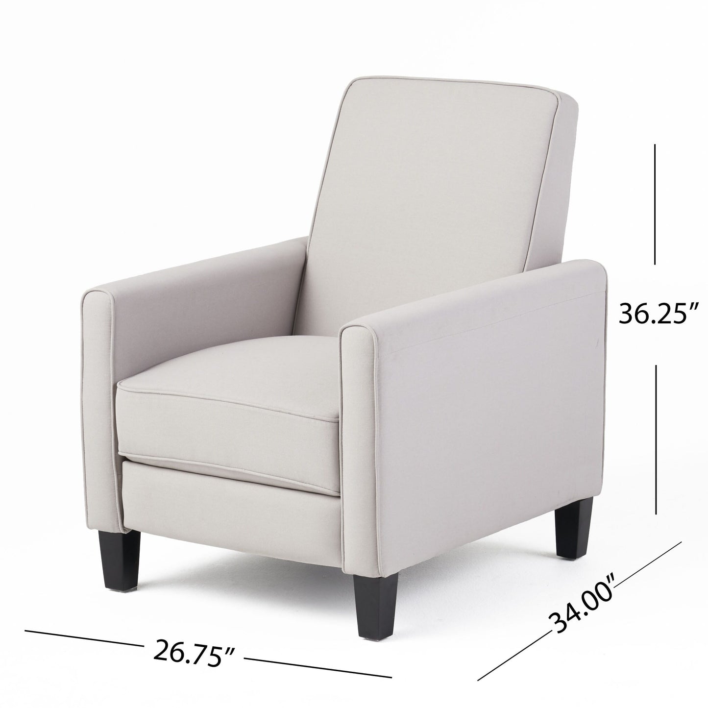 Roomfitters Fabric Push Back Chair for Elegant Home Décor