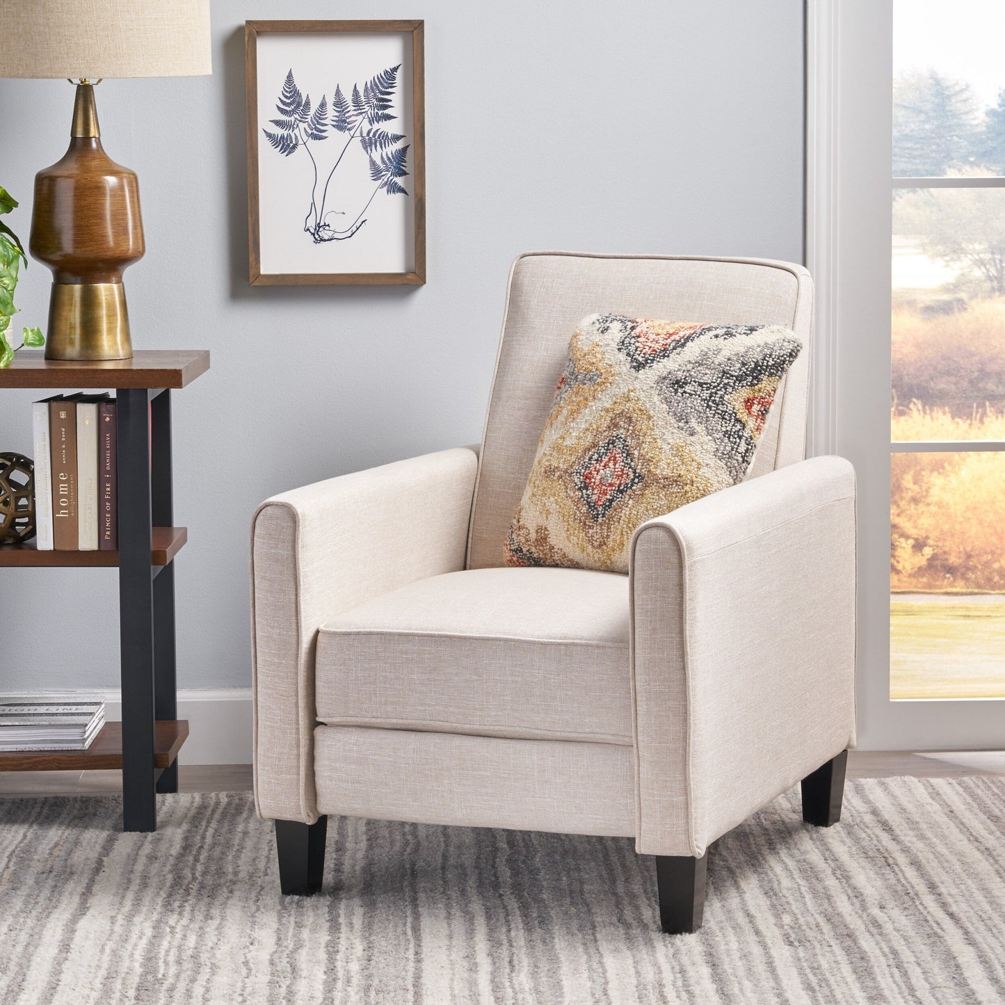 Roomfitters Fabric Push Back Chair for Elegant Home Décor