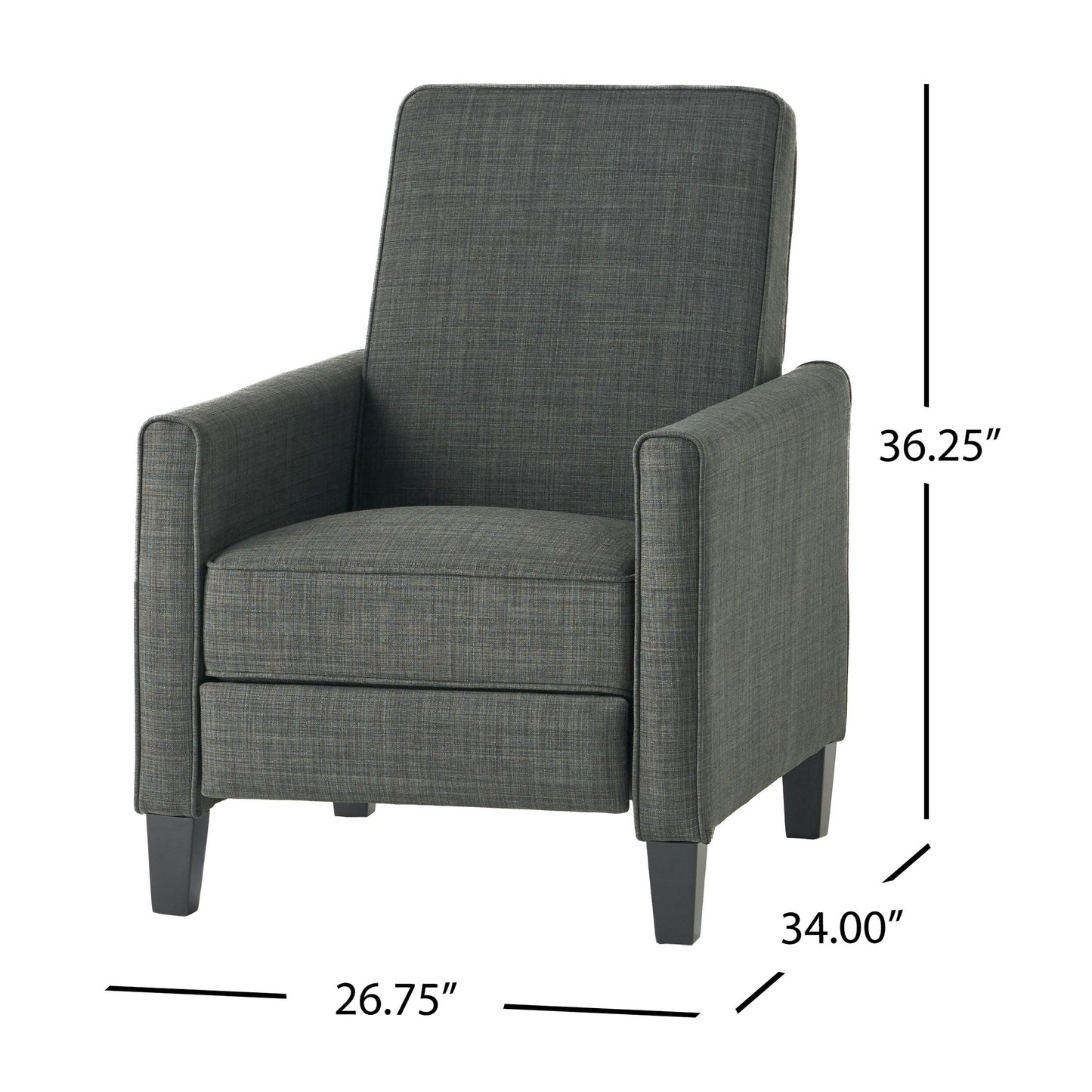 Roomfitters Fabric Push Back Chair for Elegant Home Décor