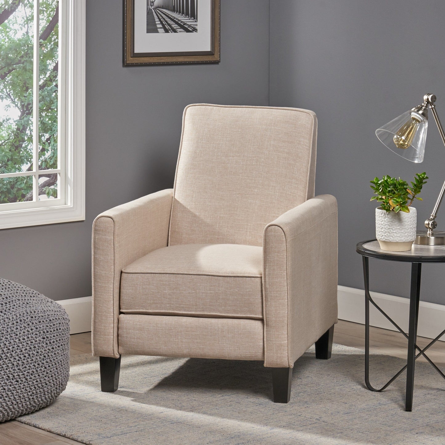 Roomfitters Fabric Push Back Chair for Elegant Home Décor