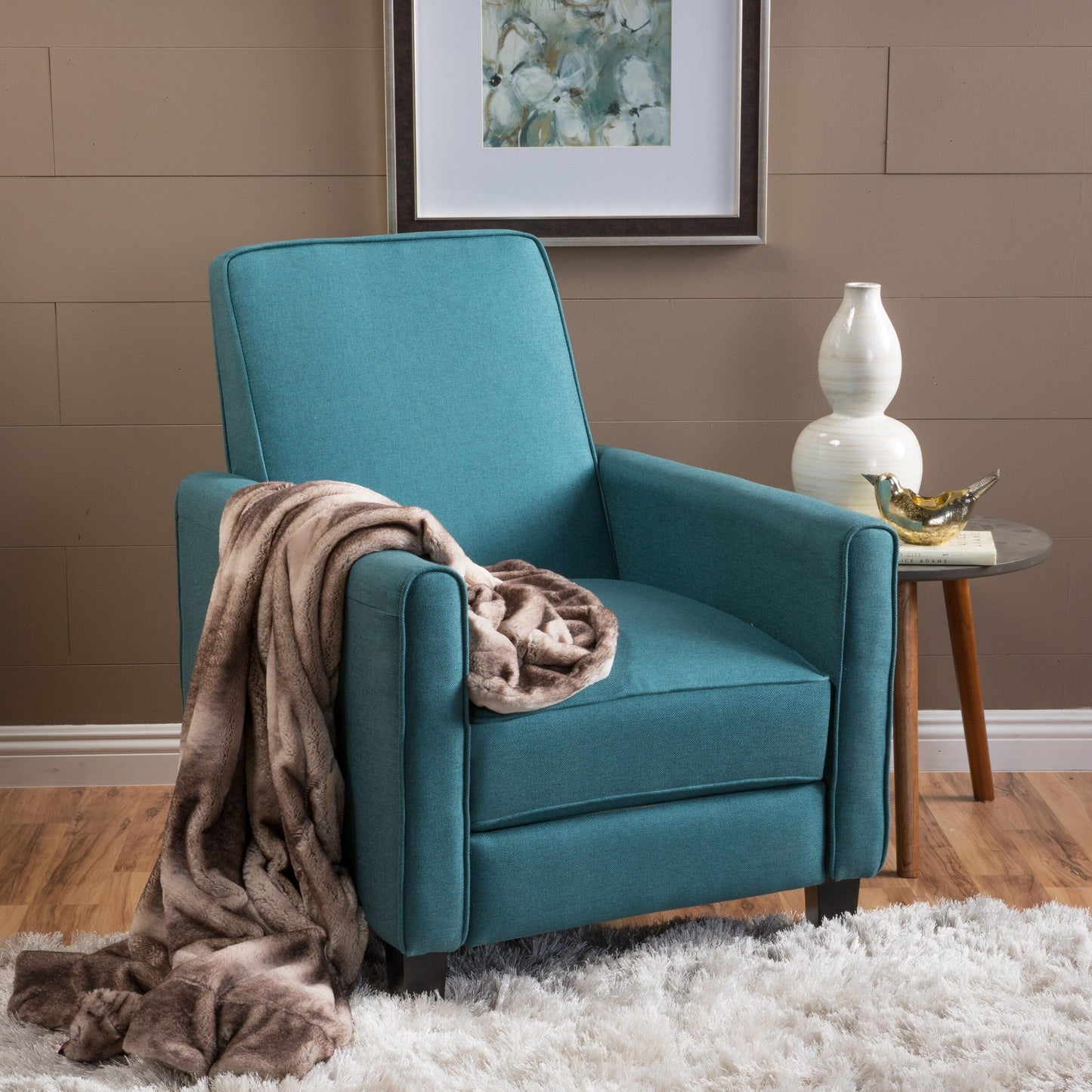 Roomfitters Fabric Push Back Chair for Elegant Home Décor