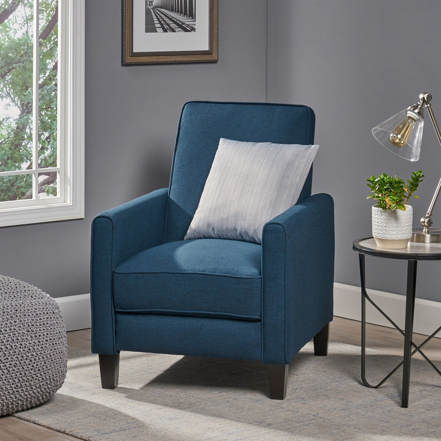 Roomfitters Fabric Push Back Chair for Elegant Home Décor