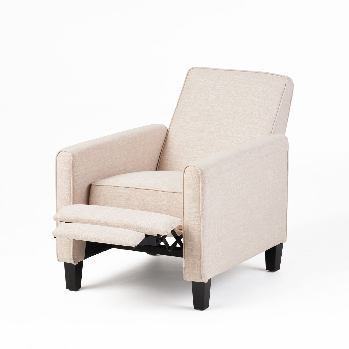 Roomfitters Fabric Push Back Chair for Elegant Home Decor, Navy Blue