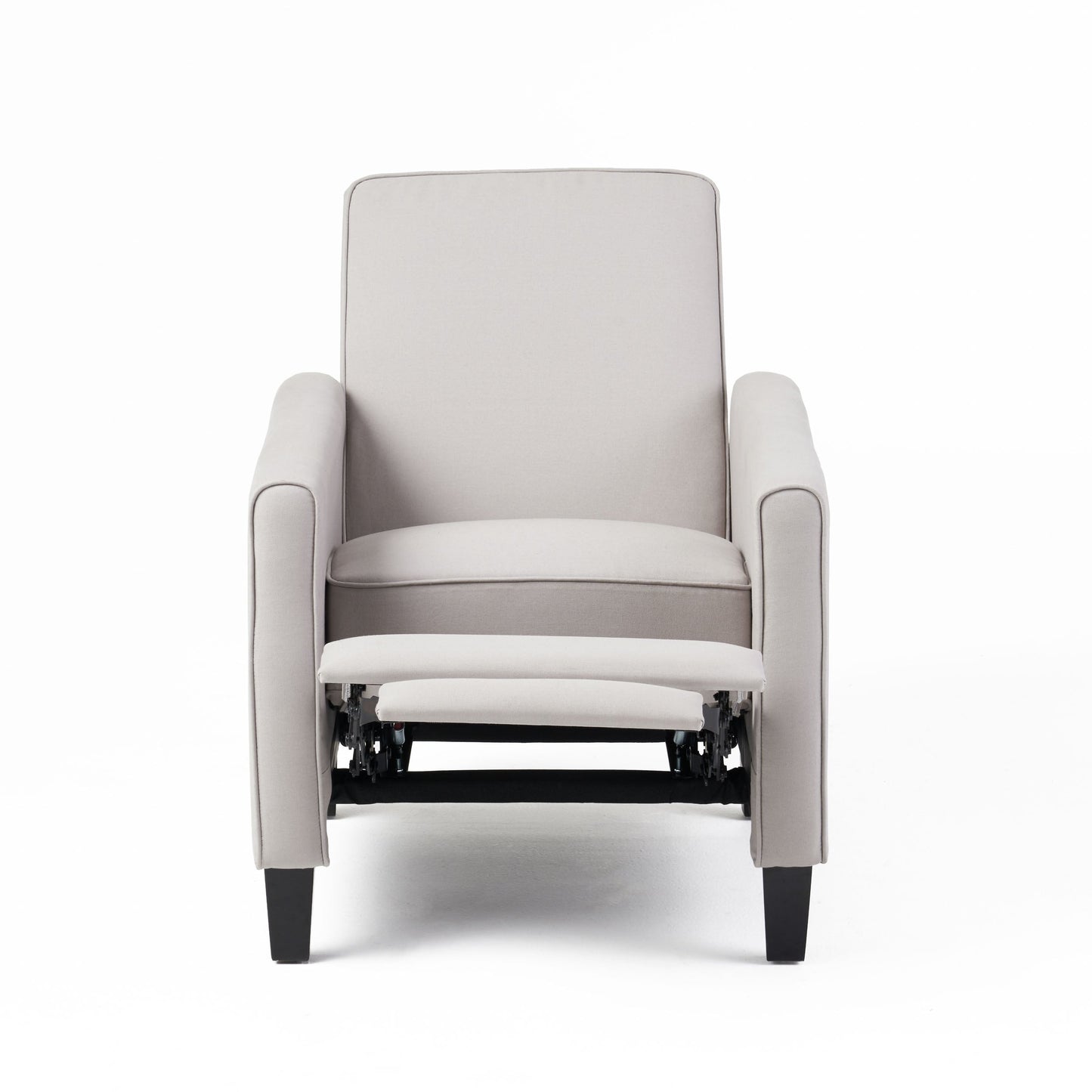 Roomfitters Fabric Push Back Chair for Elegant Home Decor, Navy Blue