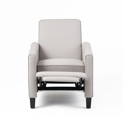 Roomfitters Fabric Push Back Chair for Elegant Home Decor, Navy Blue