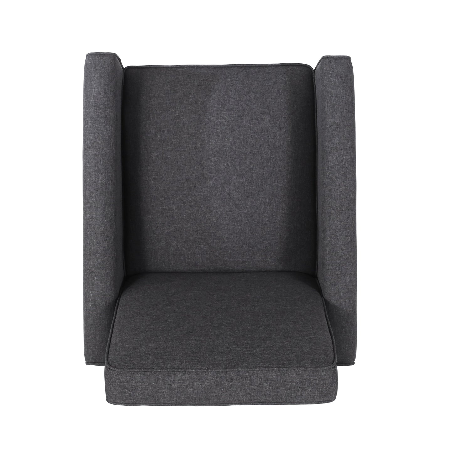 Roomfitters Fabric Push Back Chair for Elegant Home Decor, Navy Blue