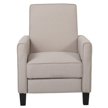 Roomfitters Fabric Push Back Chair for Elegant Home Decor, Navy Blue